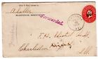 Blandville KY 1904 to Fairfield IL Forwarded to Charleston IL on Entire