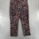 Chicos Pants Womens 2.5 US 14 Multicolor So Slimming Juliet Printed Paisley Knit