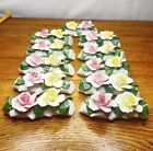 Vintage Lot Of Bone China Roses on Logs Made in England Wedding Birthday Favors