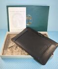 New ListingVintage Levenger's Pocket Briefcase Black Leather - Notes Magnifier AL625 1990s