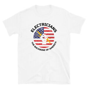Electrician T-Shirt Backbone of America Union IBEW Local Worker Gift Dad Men