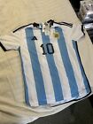 SIZE LARGE - ADIDAS ARGENTINA HOME JERSEY (HF2158) WORLD CUP QATAR 2022 MESSI 10