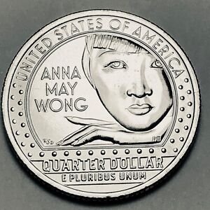 2022 P Washington 25c American Women Series, Anna May Wong from mint roll