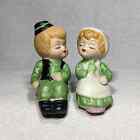 Vintage Irish Boy and Girl Kissing Shelf Sitter Salt & Pepper Shakers