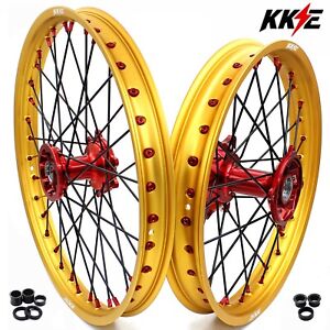 KKE 21/19'' Cast Wheels Rims Fit Honda CR125R CR250R 1995-2001 CR500R 1996-2001