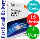 Bitdefender Family Pack 15 Device / 1 Year (Unique Global Key Code) 2021