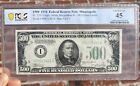 1934A $500 FEDERAL RESERVE NOTE MINNEAPOLIS PCGS BANKNOTE  CHOICE XF45