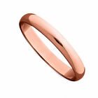 Women's Wedding Band Ring 14K Rose Gold 3mm