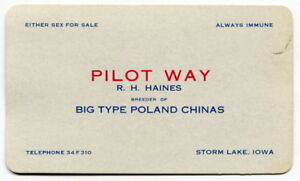 Vintage Business Card: 