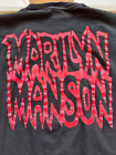 Vintage Marilyn Manson long sleeve XL shirt satanic Shock Logo Anvil rare 90's