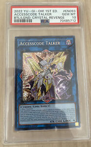 PSA 10 Yu-Gi-Oh! Accesscode Talker, Secret Rare, 2022, BLCR-EN093, 1st Edition