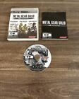 Metal Gear Solid HD Collection (Sony PlayStation 3, 2011) COMPLETE! Tested Work