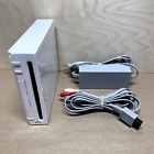 New ListingNintendo Wii Console ONLY Gamecube Compatible White RVL-001 with Cables / Tested
