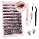 Eyelash Extension Kit DIY Clusters Lashes Curl with Bond Professional Individual