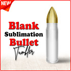 5pcs  Blank Sublimation 17oz Bullet Style Tumbler + FREE BOTTOM RUBBLER