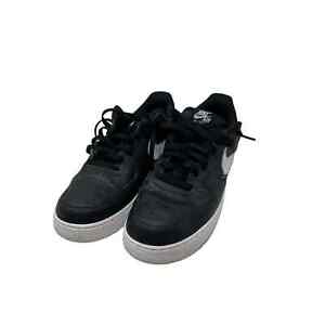 Nike Air Force 1 Low '07 Black White Pebbled Leather Mens 13