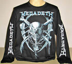 Megadeth Thrash Metal Band Long Sleeve T-Shirt Size S M L XL 2XL 3XL New! Silver