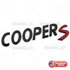 MINI Cooper S Gloss Black Rear Trunk Boot Emblem Badge Logo Lettering Sport (For: More than one vehicle)