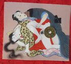 來自日本的真正古董 ca. 1920 Painted on silk!!! Authentic Ukiyo-E Shunga 春画 JAPAN  李