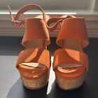 Aldo Orange Platform Shoes Women’s Size 7.5