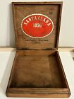Vintage SANTA CLARA CIGARS 1830 San Andres Mexico Wooden Cigar Box Cabinet Lid