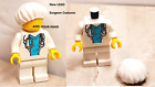New LEGO Surgeon White Scrubs ADD A HEAD COSTUME Legs Torso Complete BODY Hat