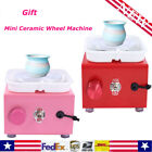 Mini Pottery Wheel 2000RPM Adj Speed Electric Ceramic Machine Clay Tool Pink Red