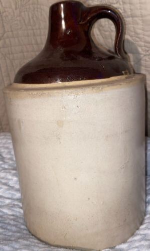 New Listing1/2 Gallon Unmarked Two Tone Moonshine Stoneware Jug