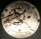 Antique HAMPDEN 18 size 17 jewel RR Grade Pocket Watch Movement 18s 17j Parts