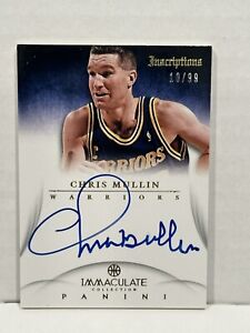 2012-13 Panini Immaculate Collection Insriptions Chris Mullin [On Card} auto/99