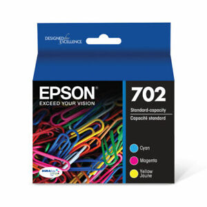 Epson 702 (T702520-S) Tri-Color Ink Cartridge EXP 2022