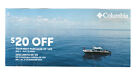 New ListingColumbia Coupon $20 off $100 in store / online valid May 1-31, 2024