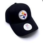PITTSBURGH STEELERS BLACK HAT MVP AUTHENTIC NFL FOOTBALL TEAM ADJUSTABLE CAP NEW