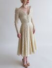 vintage 1940s wedding gown lace dress