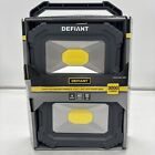 Defiant 3000 Lumens Rechargeable Magnetic Utility Light With Power Bank, 2-Pack