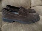 Adam Derrick To Boot New York Dark Brown Suede Penny Loafers Size 10