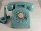 Vintage ITT Rotary Dial Desk Telephone Turquoise Blue