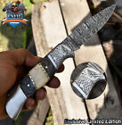 CSFIF Hot Item Twist Damascus Folding Knife Bone and Wood Back Lock Decoration