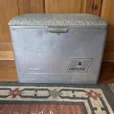 Vintage 1950s Hawthorn Cronstoms Western Field Metal Cooler Ice Chest