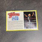 Classy Freddie Blassie WWE WWF Bio File Card Wrestling Superstars LJN Managers