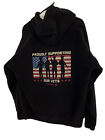 Federal Premium Ammunition Supporting Our Vets Flag Zip Up Sweatshirt Jacket L