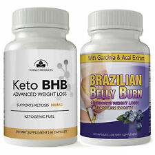 Ultra Fast Pure Keto BHB Brazilian Belly Burn Weight Loss Pills Free Shipping