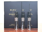 3x BLEU DE CHANEL Pour Homme PARFUM Spray 0.05oz / 1.5ml  Parfum Spray Samples