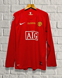 Ronaldo #7 Manchester United 2008 FINAL UCL Long Sleeve Home Red Jersey
