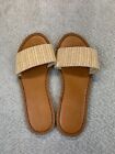 VINEYARD VINES Women Size 9 Jute Slip On Woven Flats Slide Sandals