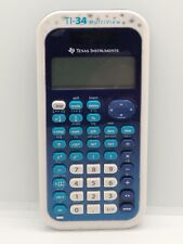 Texas Instruments TI-34 MultiView Scientific Calculator Blue & White NO COVER