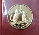 2004 Isle of man Cat Coin * 1/25oz Fine .999 Gold Coin * Rare *  SEALED (READ)