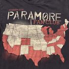 Vintage Paramore Band Fan Club Summer 2010 Concert Tour Black Shirt Medium Alt