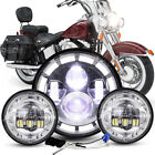 Halo LED Headlight & Passing Lights For Harley Davidson Heritage Softail Classic (For: Harley-Davidson Heritage Springer)