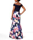 $430 Xscape Womens Blue Pink Yellow Floral Sweetheart Gown Mermaid Dress Size 6
